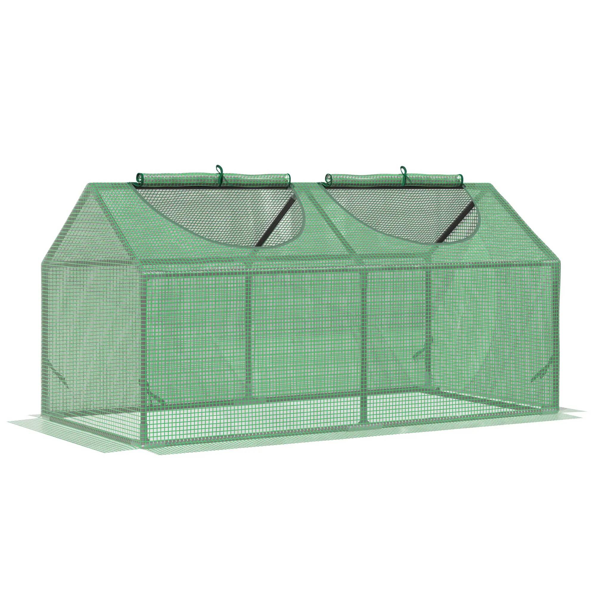 PANGIVO - Serre mini pour tomates et plantes, PE, verte, 120 x 60 x 60 cm - PANGIVO