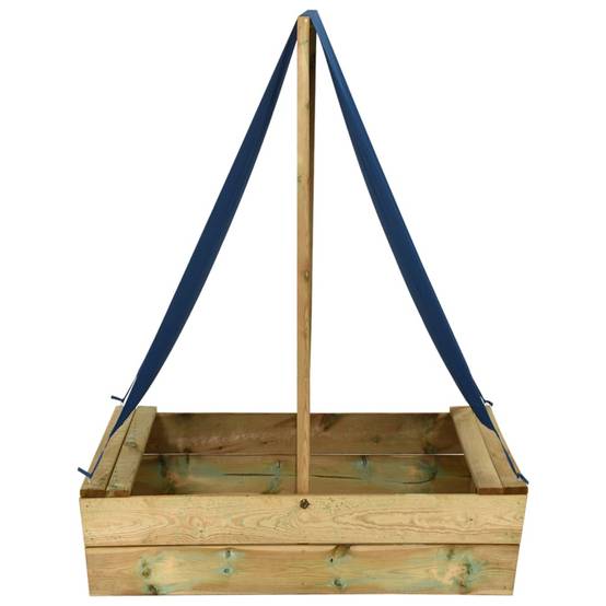 Bac à sable - Maison de jeu pour enfants avec toit 80x60x97,5 cm Bois de pin imprégné - Image 1