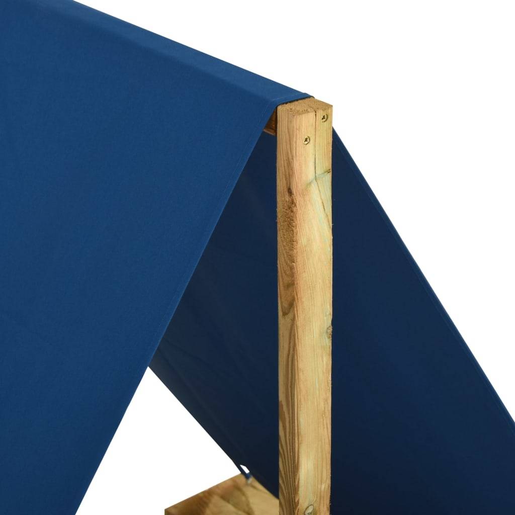 Bac à sable - Maison de jeu pour enfants avec toit 80x60x97,5 cm Bois de pin imprégné - Image 4