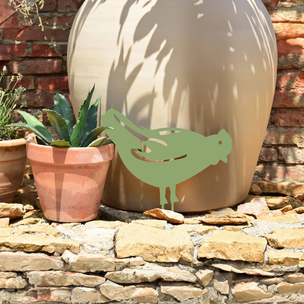 Louis Moulin - Figura para clavar Gallina - 28x39 cm - verde claro Louis Moulin - Imagen 3