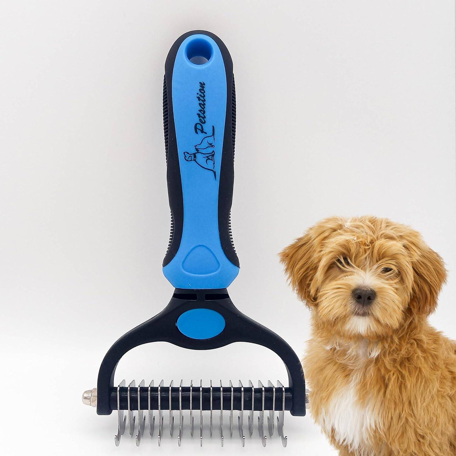 Petsation - Brosse Chien - Chat – Râteau de toilettage (rosé) - Petsation - Imagen 5