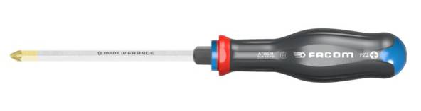 Tournevis Protwist® Shock pour vis Pozidriv® PZ2 6x125mm longueur totale 245mm - FACOM - ATWDH2X125CK - Image 1