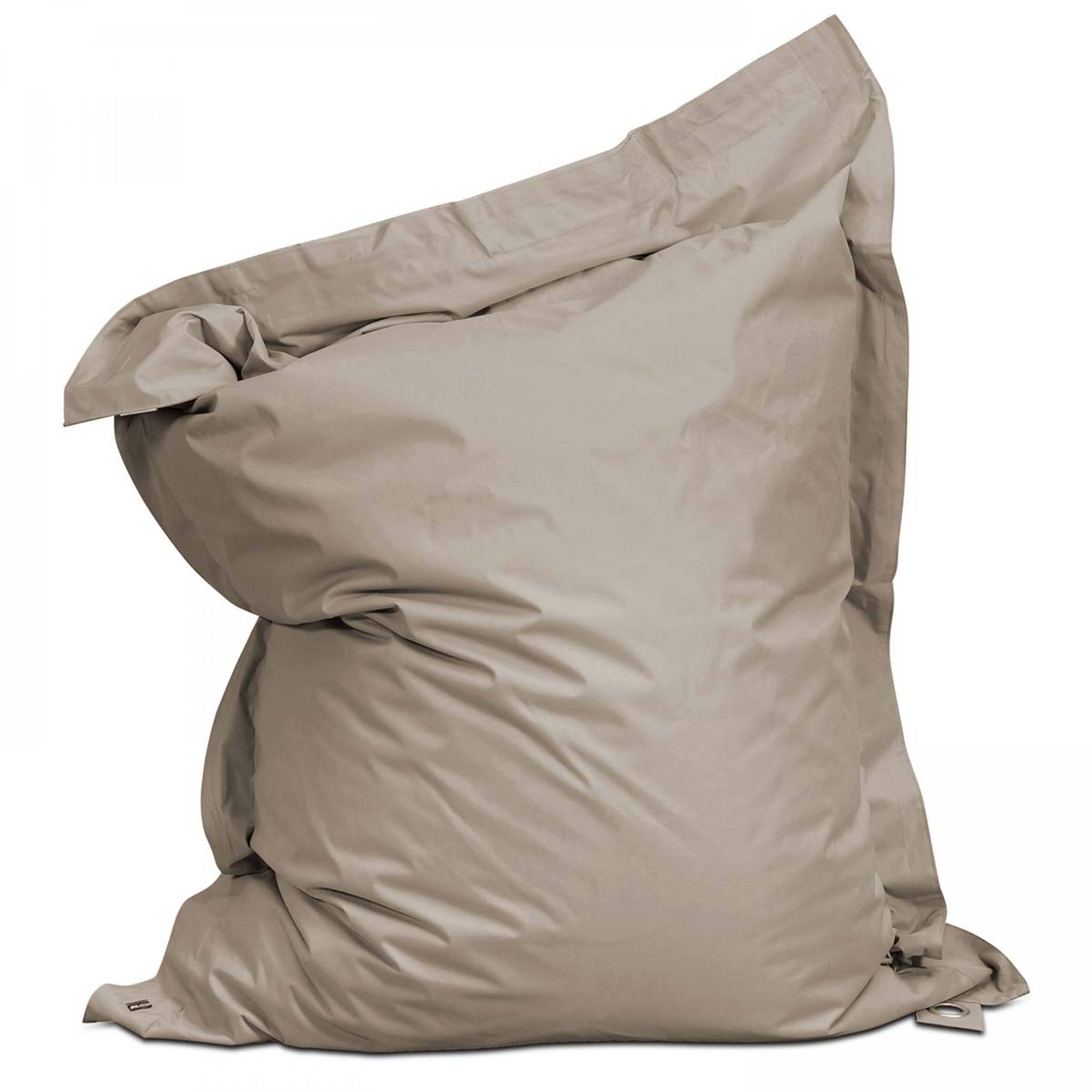 Oviala - Housse vide de pouf de jardin en polyester taupe 140 x 120 cm Solys - Oviala - Imagen 1