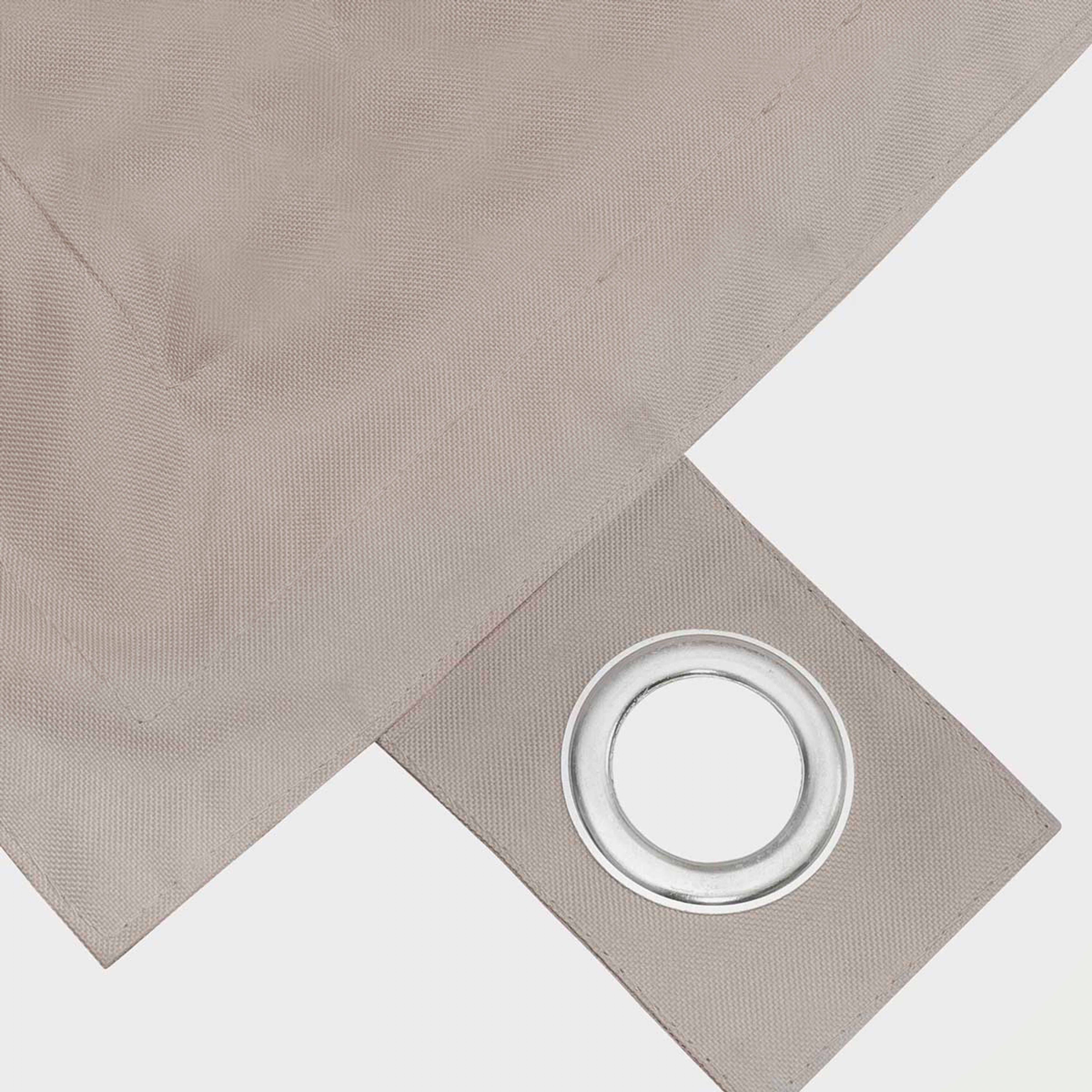 Oviala - Housse vide de pouf de jardin en polyester taupe 140 x 120 cm Solys - Oviala - Imagen 3