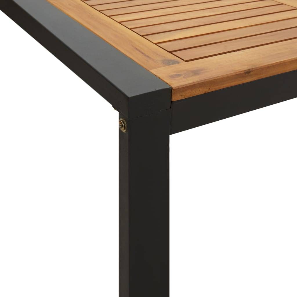 Table de jardin - Table de patio et pieds en forme de U 200x90x75 cm bois acacia P2212 - Image 6