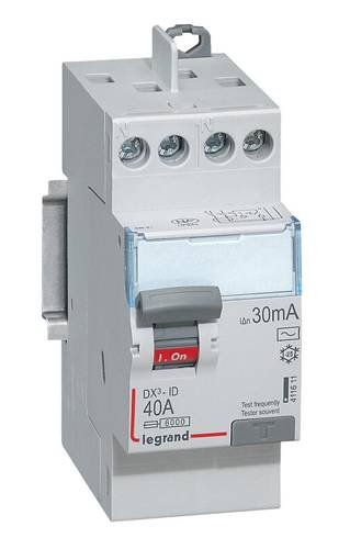 Legrand - Interrupteur différentiel DX³-ID 2P 230V 40A type AC 30mA - LEGRAND - 411611