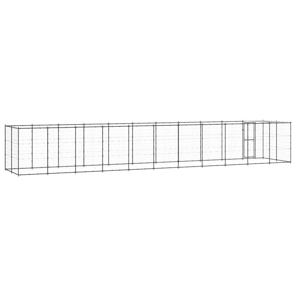 Vidaxl - Chenil extérieur Acier avec toit 26,62 m² vidaXL 3082297 - Imagen 6