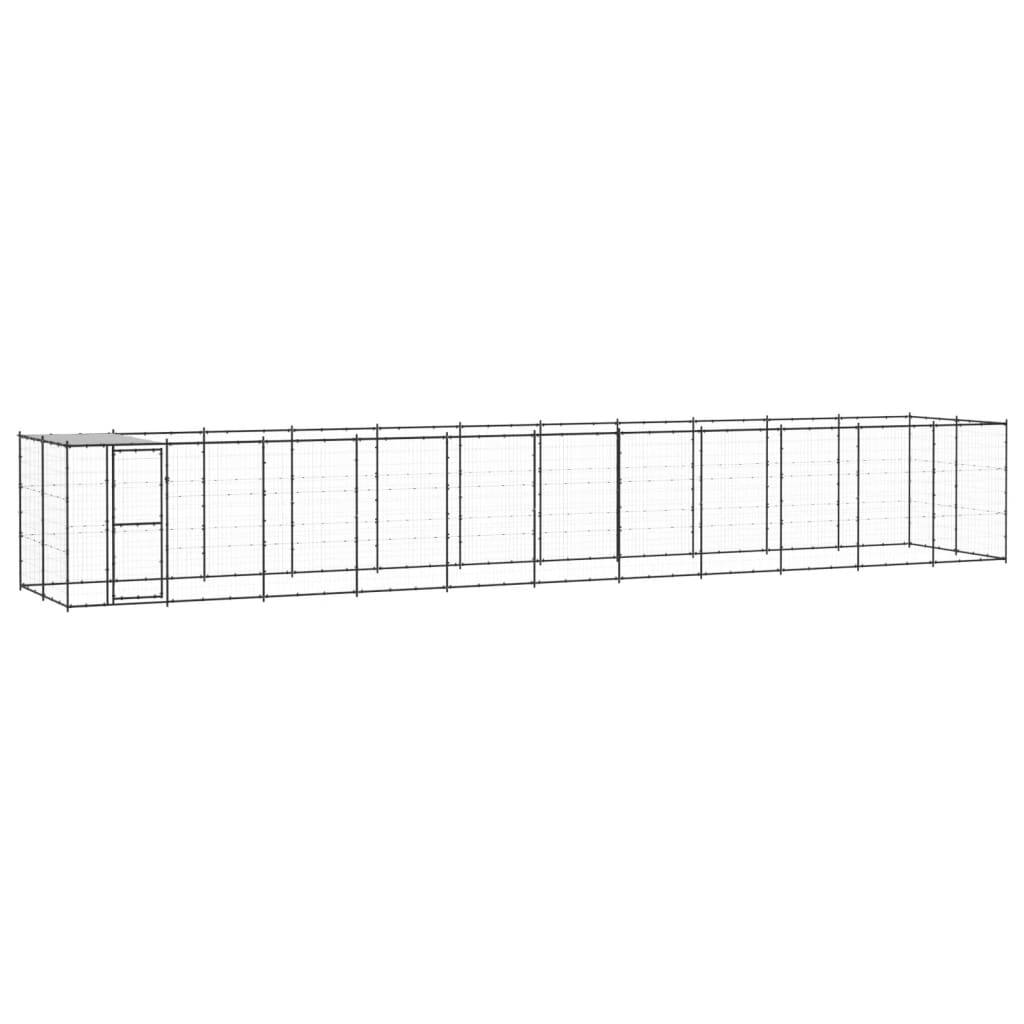 Vidaxl - Chenil extérieur Acier avec toit 26,62 m² vidaXL 3082297 - Imagen 2