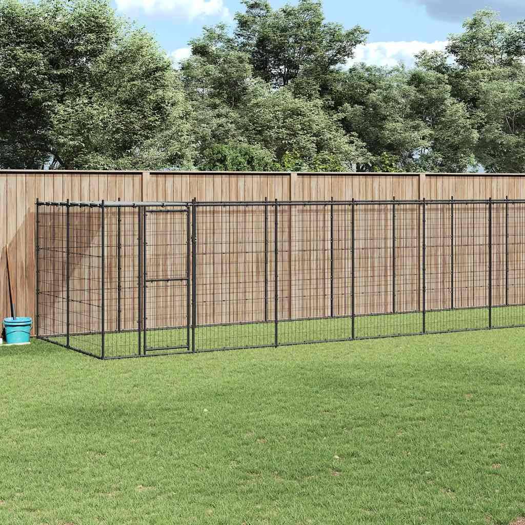 Vidaxl - Chenil extérieur Acier avec toit 26,62 m² vidaXL 3082297 - Imagen 1