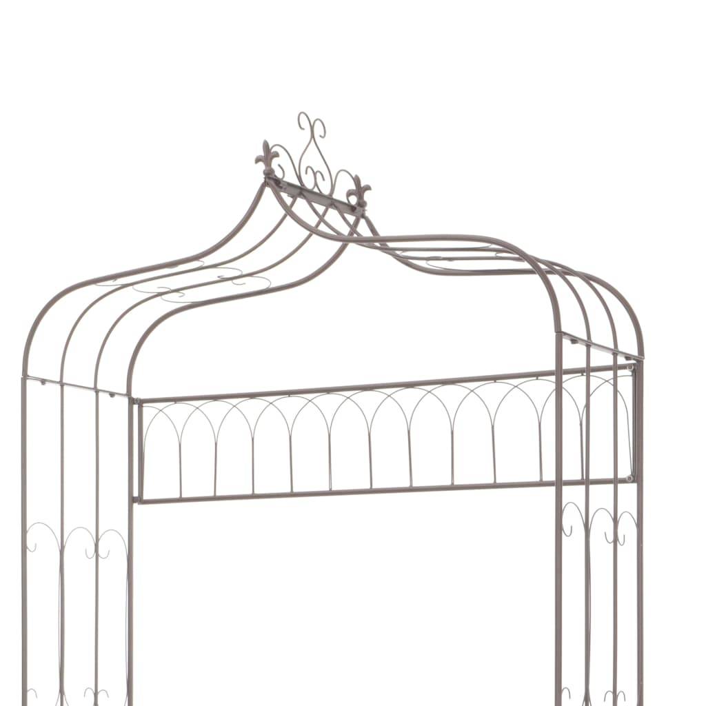 Maison Chic - Banc de jardin - Banc d'extérieur - Banquette 122 cm Fer Marron antique - Image 4