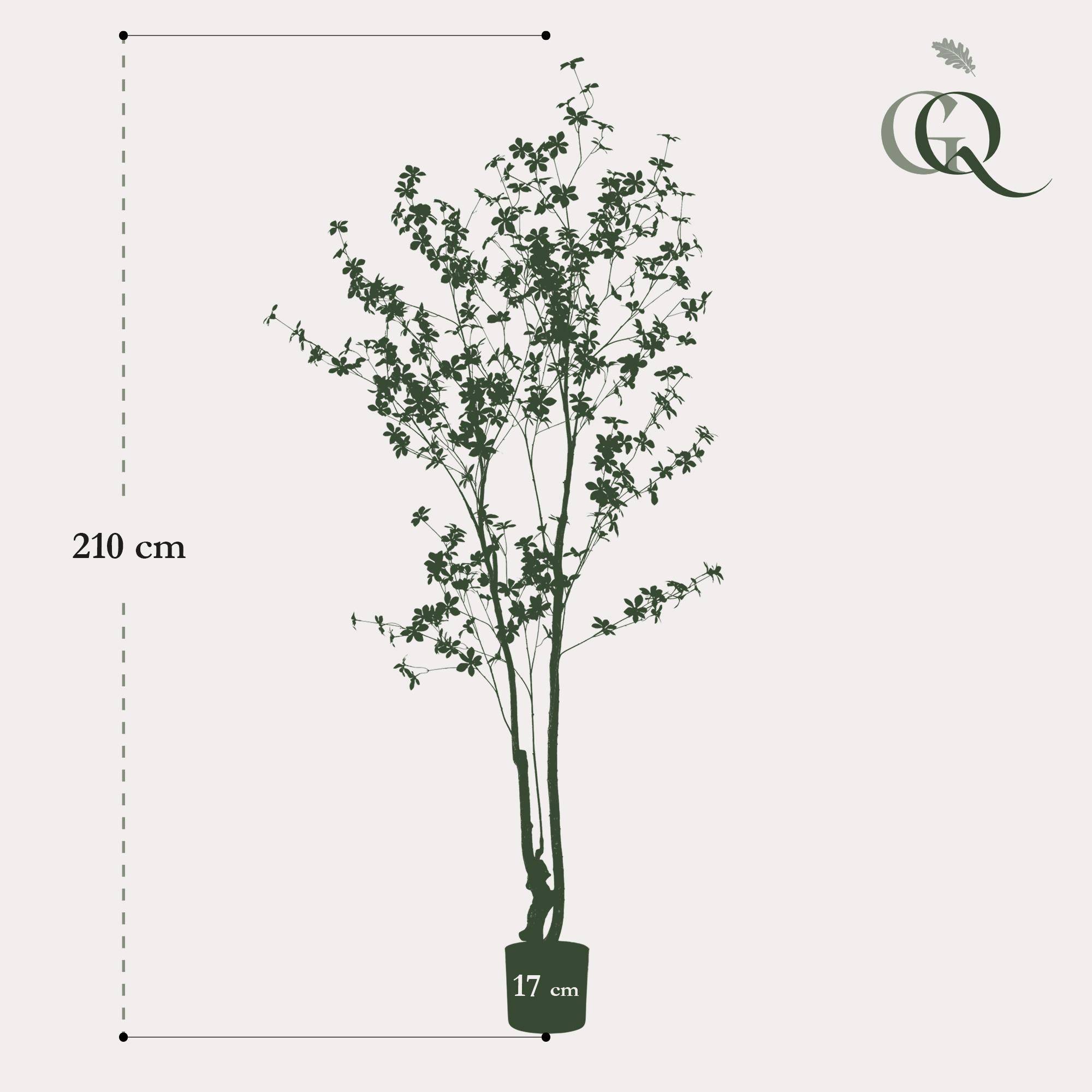 Arbre Artificiel Capucine Tropaeolum Réaliste Décoration Intérieur 210cm - ComfortXL Green Living - Image 3