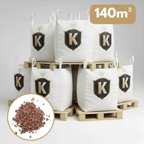 Gravier rose 8/14 mm – Pack 7 Big Bag +/- 1,5T – 140 m² - Image 1