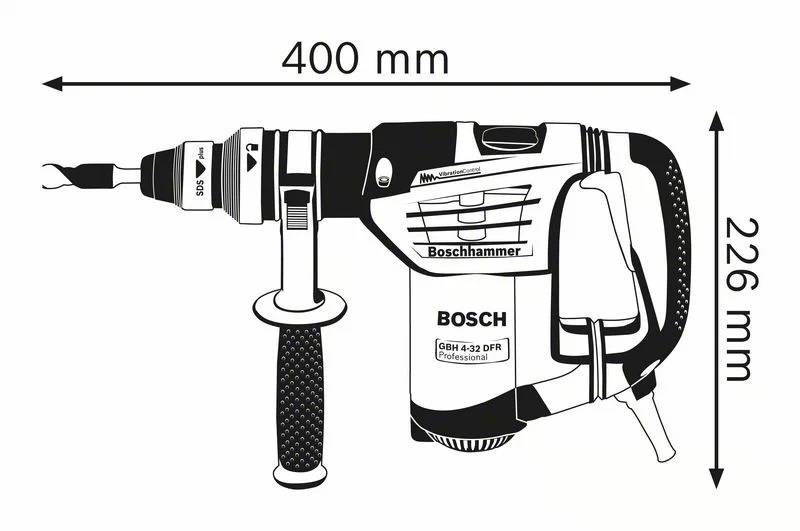 Bosch - Perforateur SDS Plus GBH 4-32 - BOSCH - avec L-Boxx - 0611332104 - Image 4