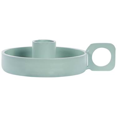 Beliani - Bougeoir Métal Vert menthe CHORIO - 9x9x4- Beliani - Image 4