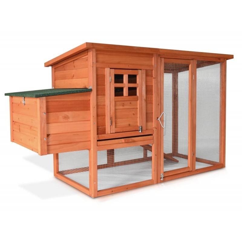 Poulailler 3/6 poules cage canard 2 perchoir 182x75x103 cm Modele 131 XXL - Image 1