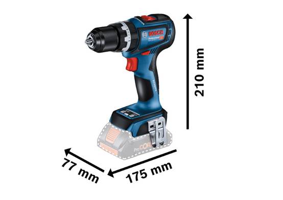 Bosch - Perceuse-visseuse à percussion 18V GSB 18V-90 (sans batterie ni chargeur) en boite carton - BOSCH - 06019K6100 - Image 3