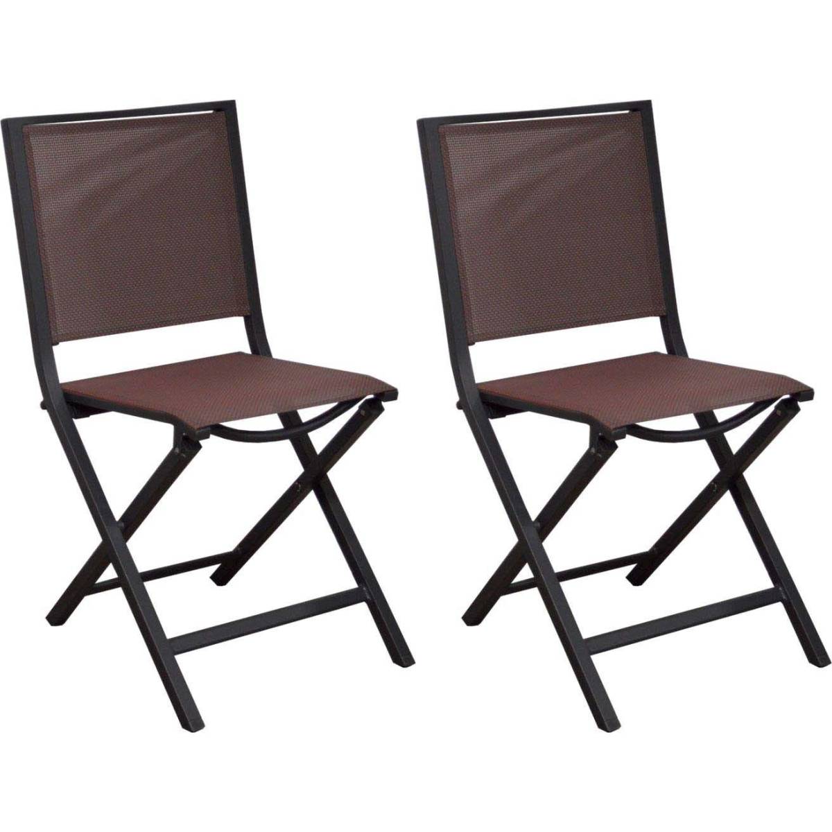 Proloisirs - Chaise pliante en aluminium Ida (Lot de 2) - Imagen 1