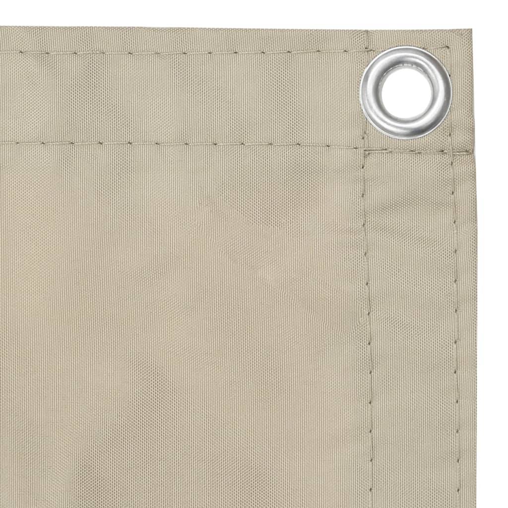 Helloshop26 - Écran de balcon brise pare vue protection confidentialité beige 75 x 500 cm tissu oxford - Imagen 2