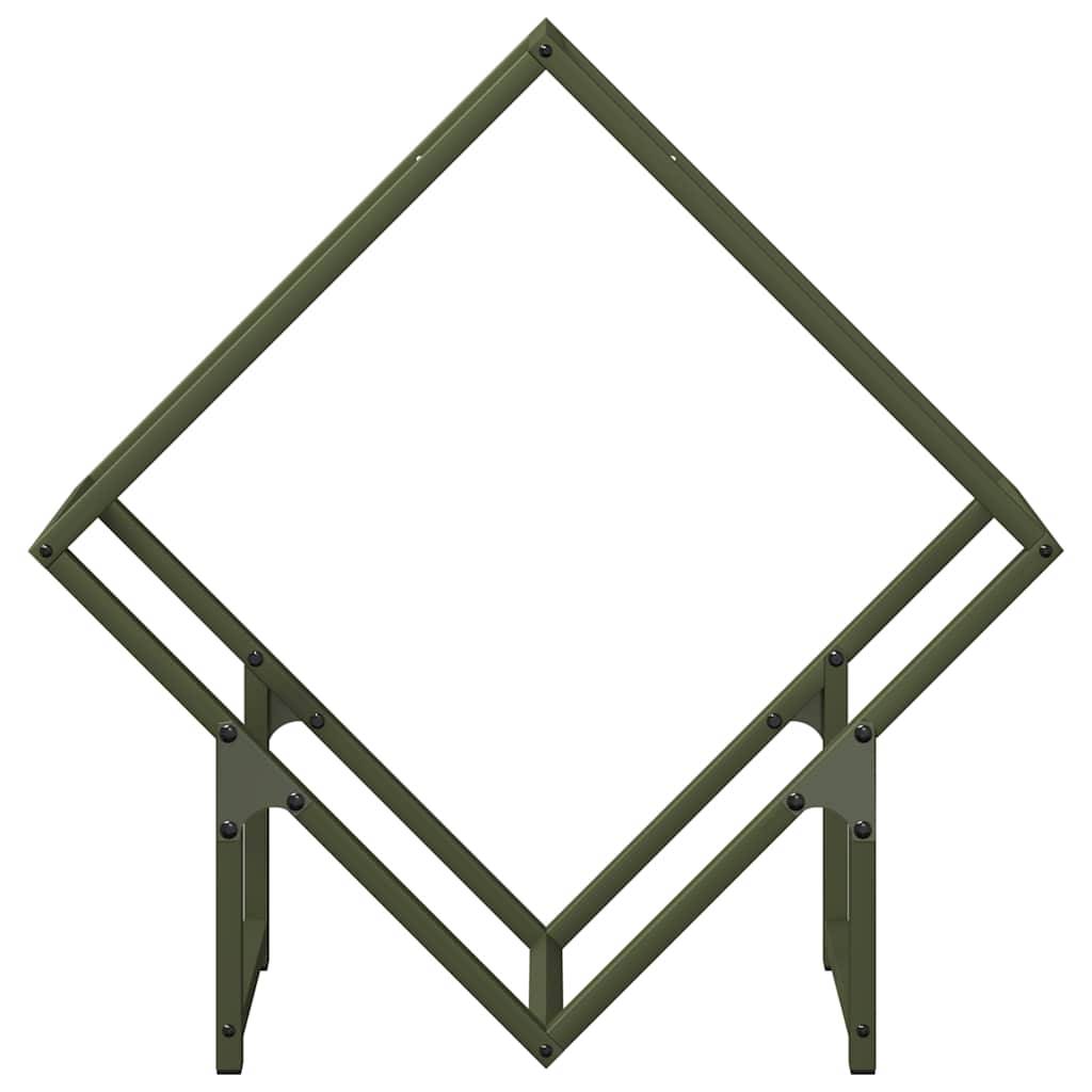 Range-bûches intérieur en acier design Vert Olive 60x25x60 cm – ComfortXL Outdoor Living - Image 5