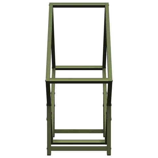 Range-bûches intérieur en acier design Vert Olive 60x25x60 cm – ComfortXL Outdoor Living - Image 6