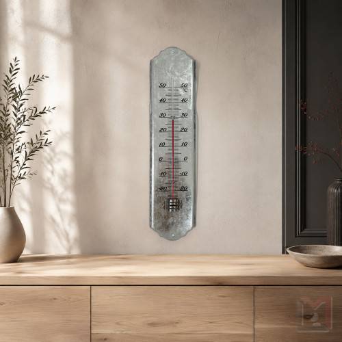 Inovalley - Thermomètre traditionnel zinc XL 30 cm - Image 2