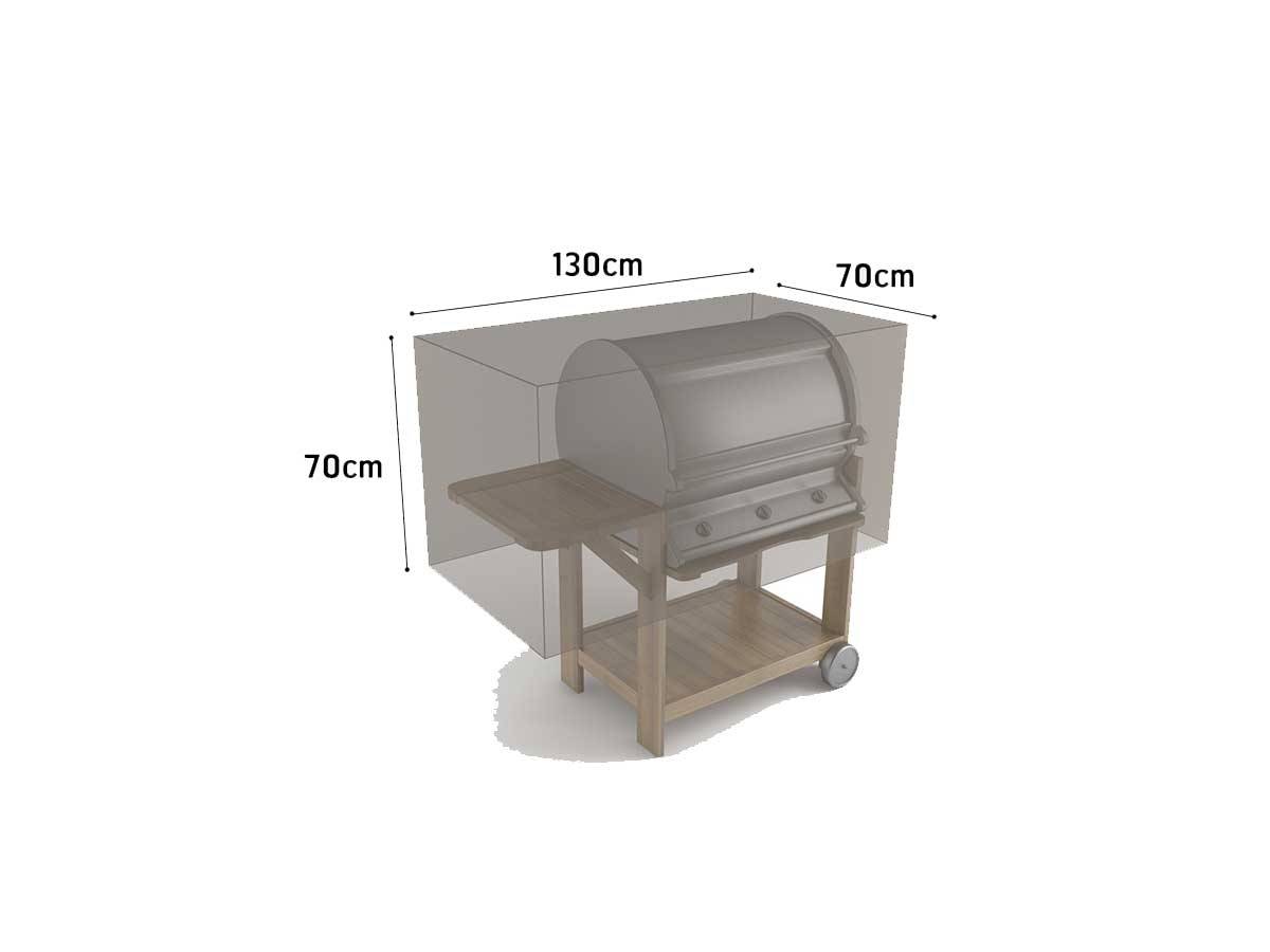 Nortène - Housse de protection en polyester pour Barbecue - 70 x 130 x 70 cm - g/m2 Nortene - Imagen 3