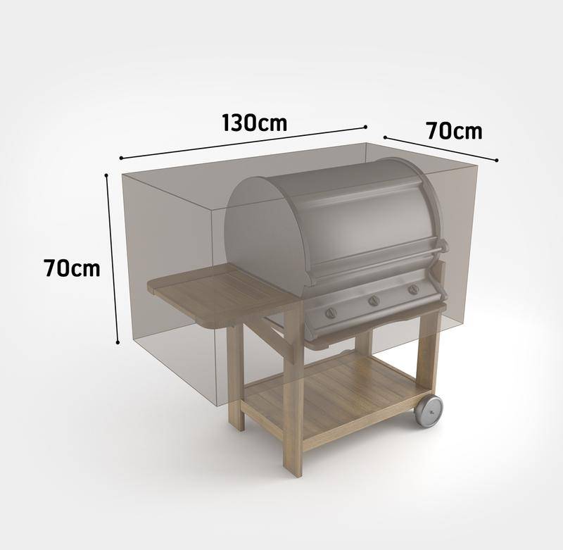 Nortène - Housse de protection en polyester pour Barbecue - 70 x 130 x 70 cm - g/m2 Nortene - Imagen 2