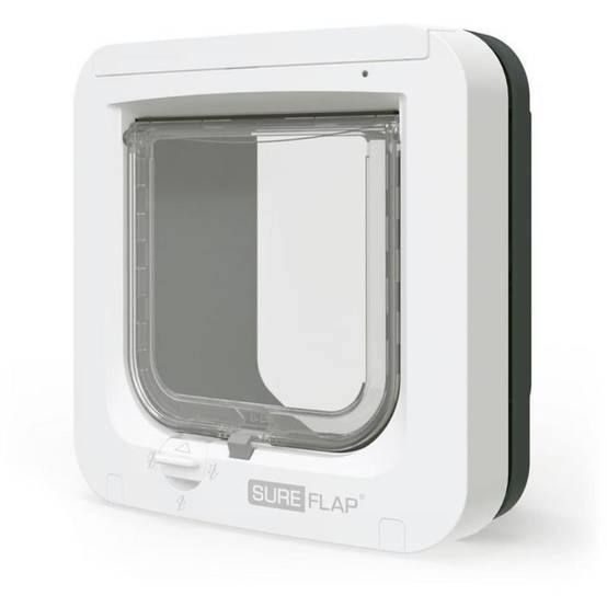 SUREFLAP - Chatière électronique micro-puce et RFID SureFlap, gris et blanc, accès sélectif, cadre rectangulaire - SUREFLAP - Image 2