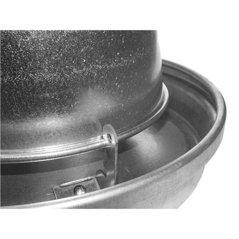 Vadigran - Silo d'alimentation galvanisé contenance 14 litres ø 33 cm pour volailles - Imagen 3