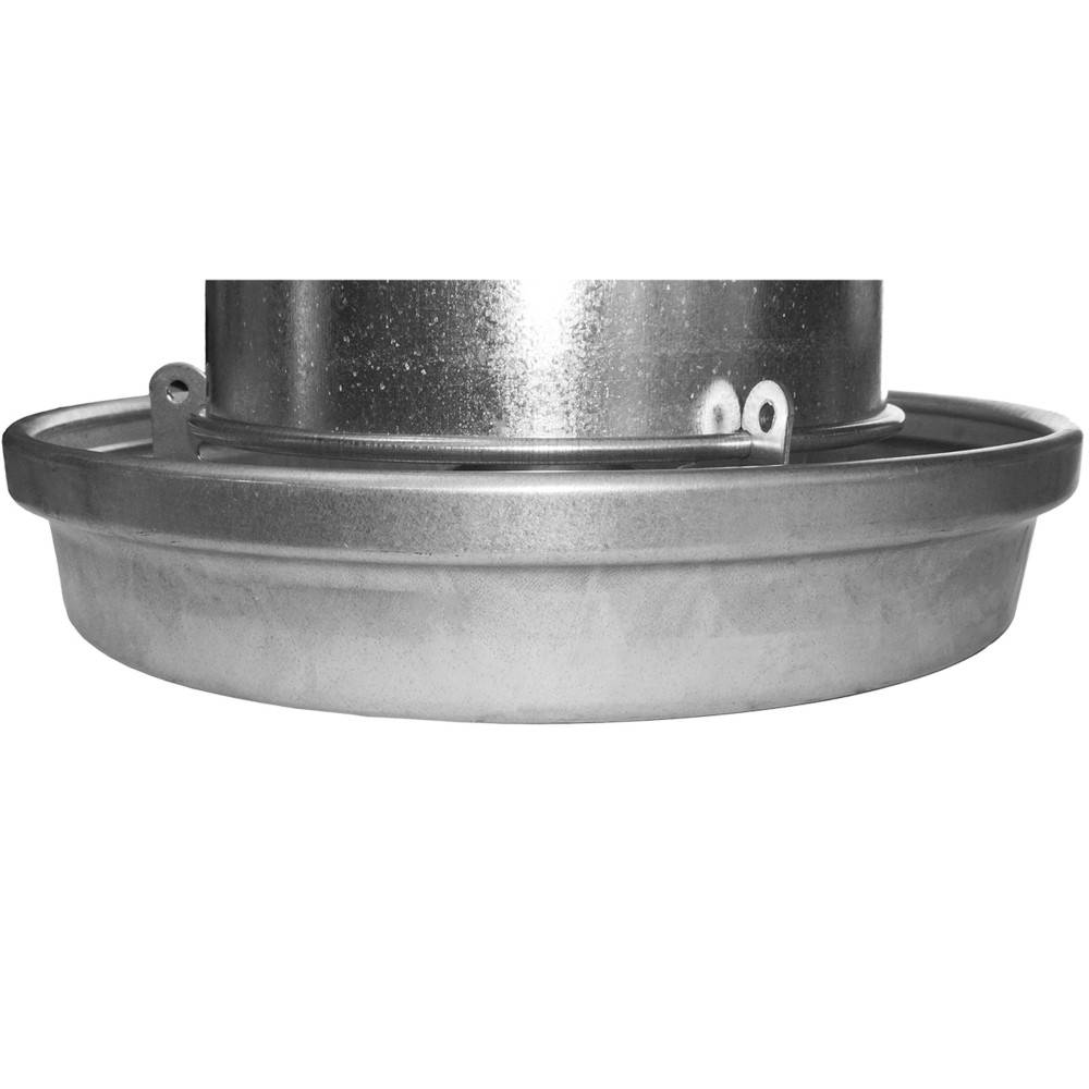 Vadigran - Silo d'alimentation galvanisé contenance 14 litres ø 33 cm pour volailles - Imagen 2
