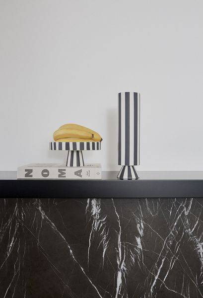 Vase blanc grès Living - Image 3