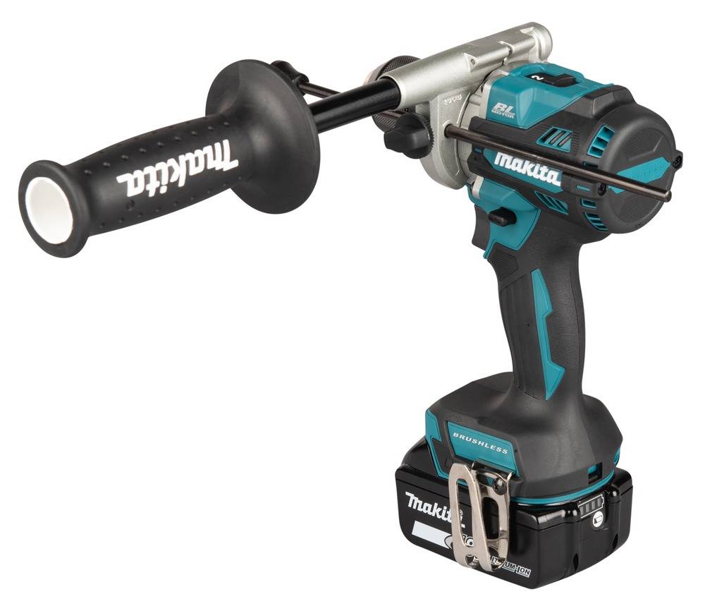 Makita - Perceuse visseuse à percussion LXT - Ø 13 mm - MAKITA - Avec 2 batteries 5 Ah + chargeur rapide + coffret Makpac - DHP492RTJ - Image 3