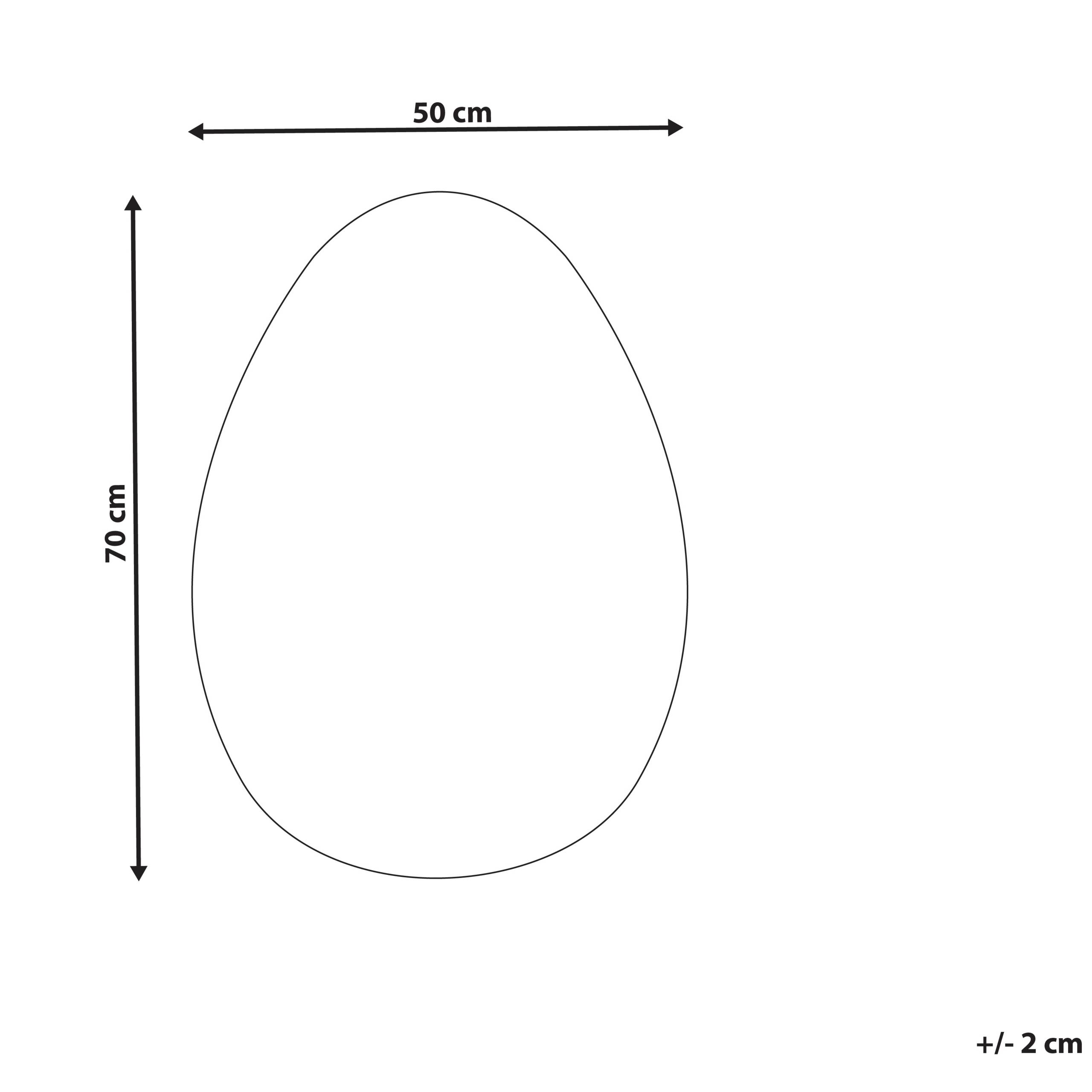 Beliani - Miroir MDF Argenté MONTRESOR - 50x1x70- Beliani - Image 3