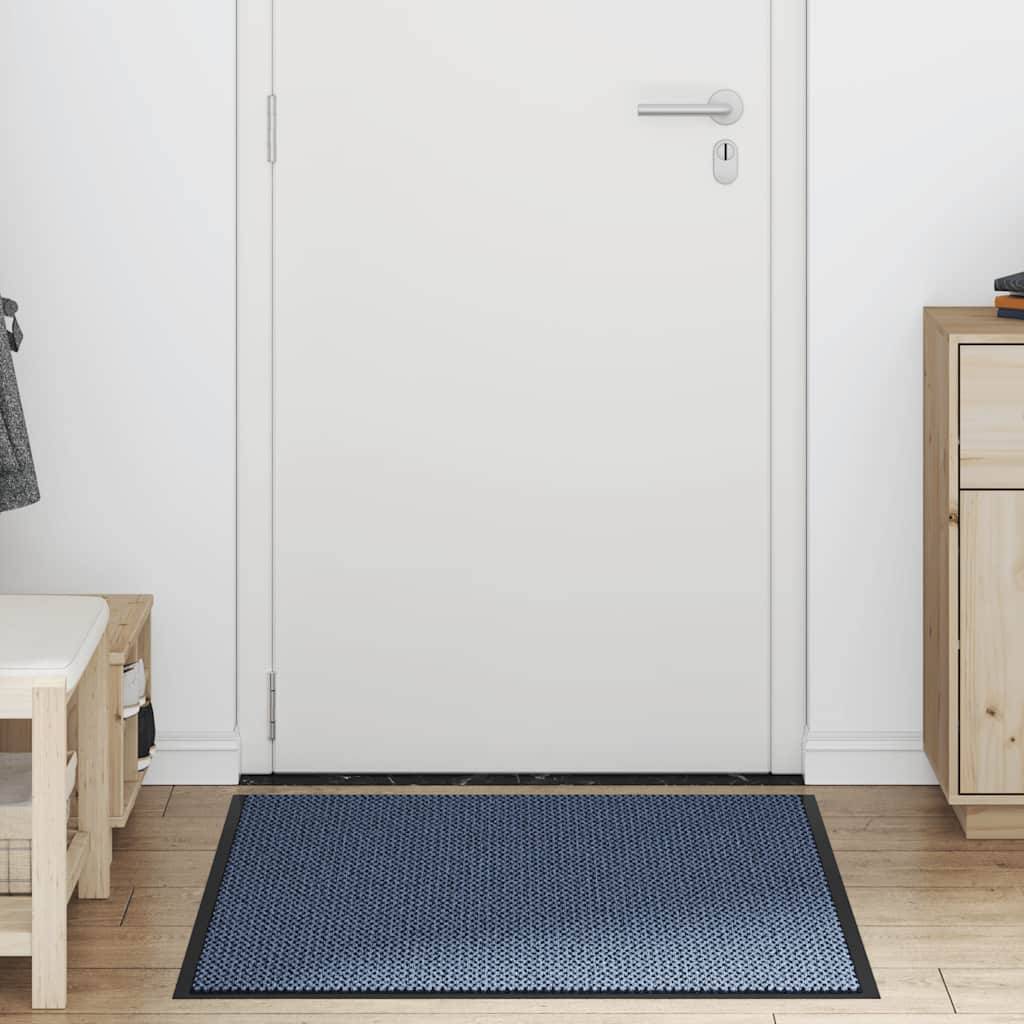 Yimobra Tapis De Sol Antidérapant Lavable Intérieur Extérieur - Bleu 75x43cm - Parfait Pour Entrée, Porte, Patio, Couloir Et Jardin