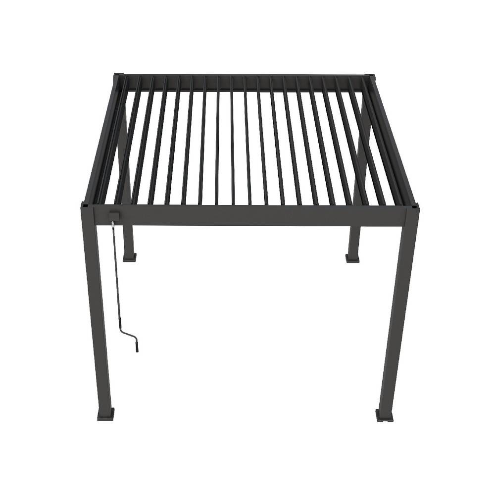 Ombrea - Pergola bioclimatique autoportante anthracite - 300 x 300 x H. 258 cm Ombréa - Image 2