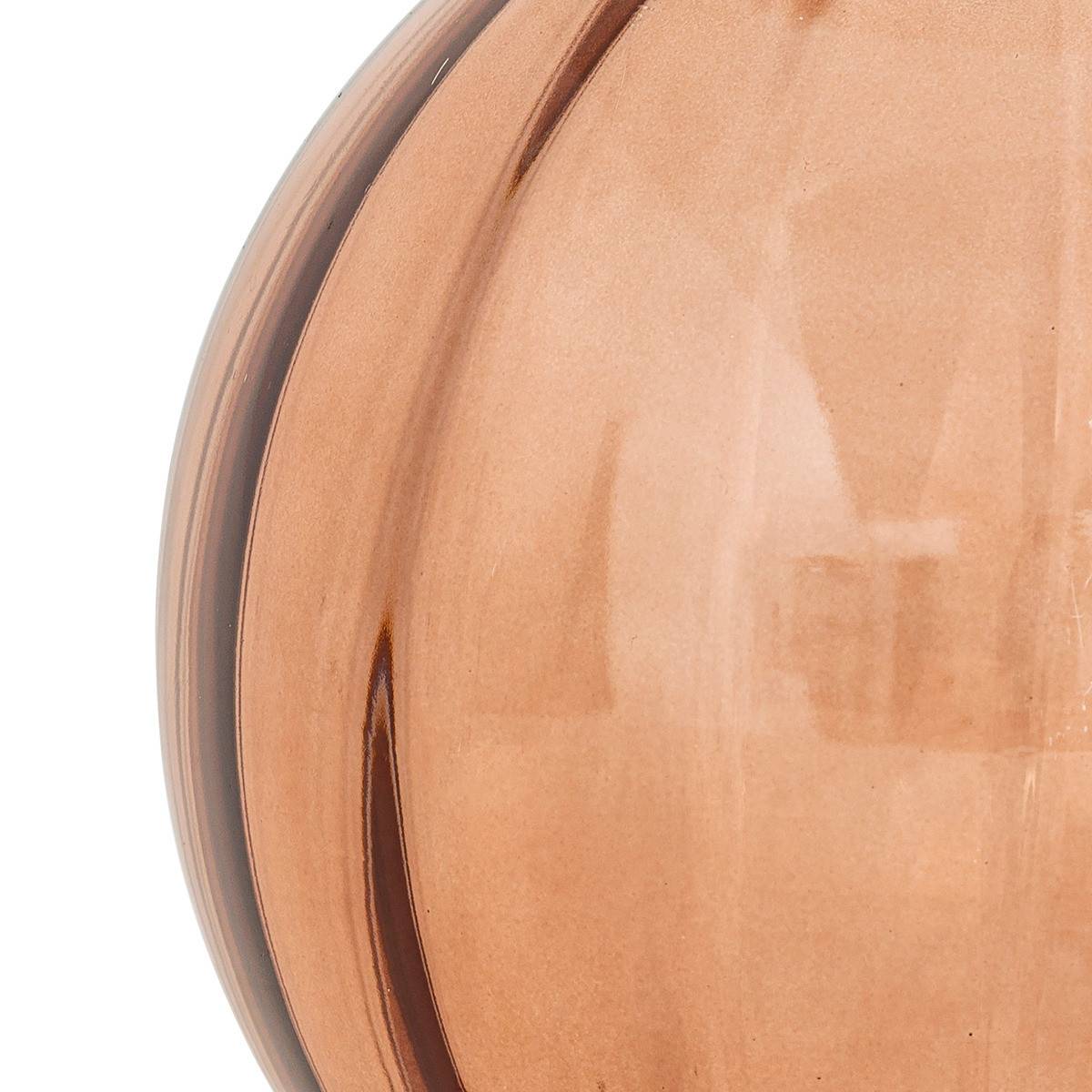 Atmosphera - Vase boule en verre Ambre H 22 cm - Imagen 2