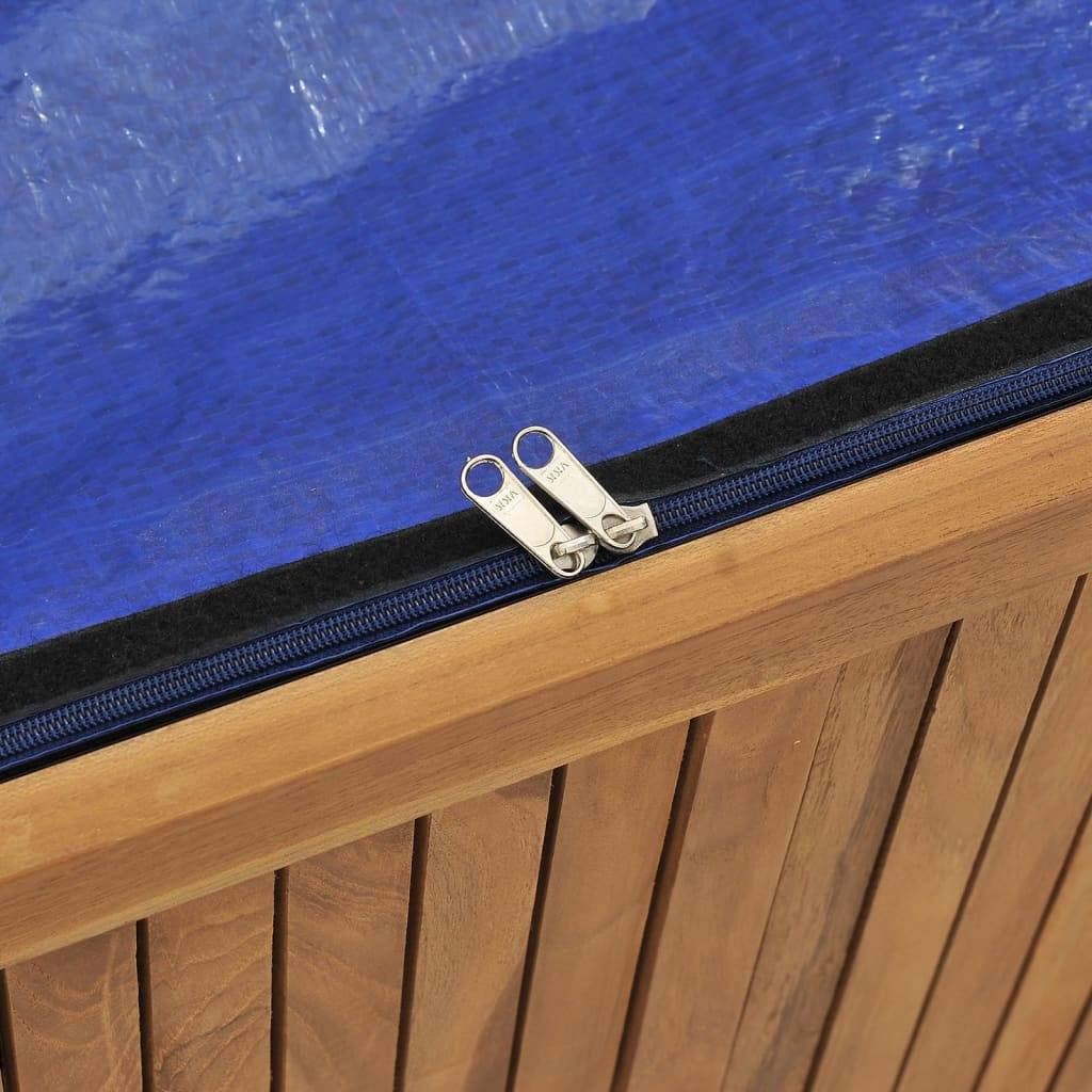 Helloshop26 - Boîte coffre de jardin 150 x 50 x 55 cm bois massif de teck - Imagen 8