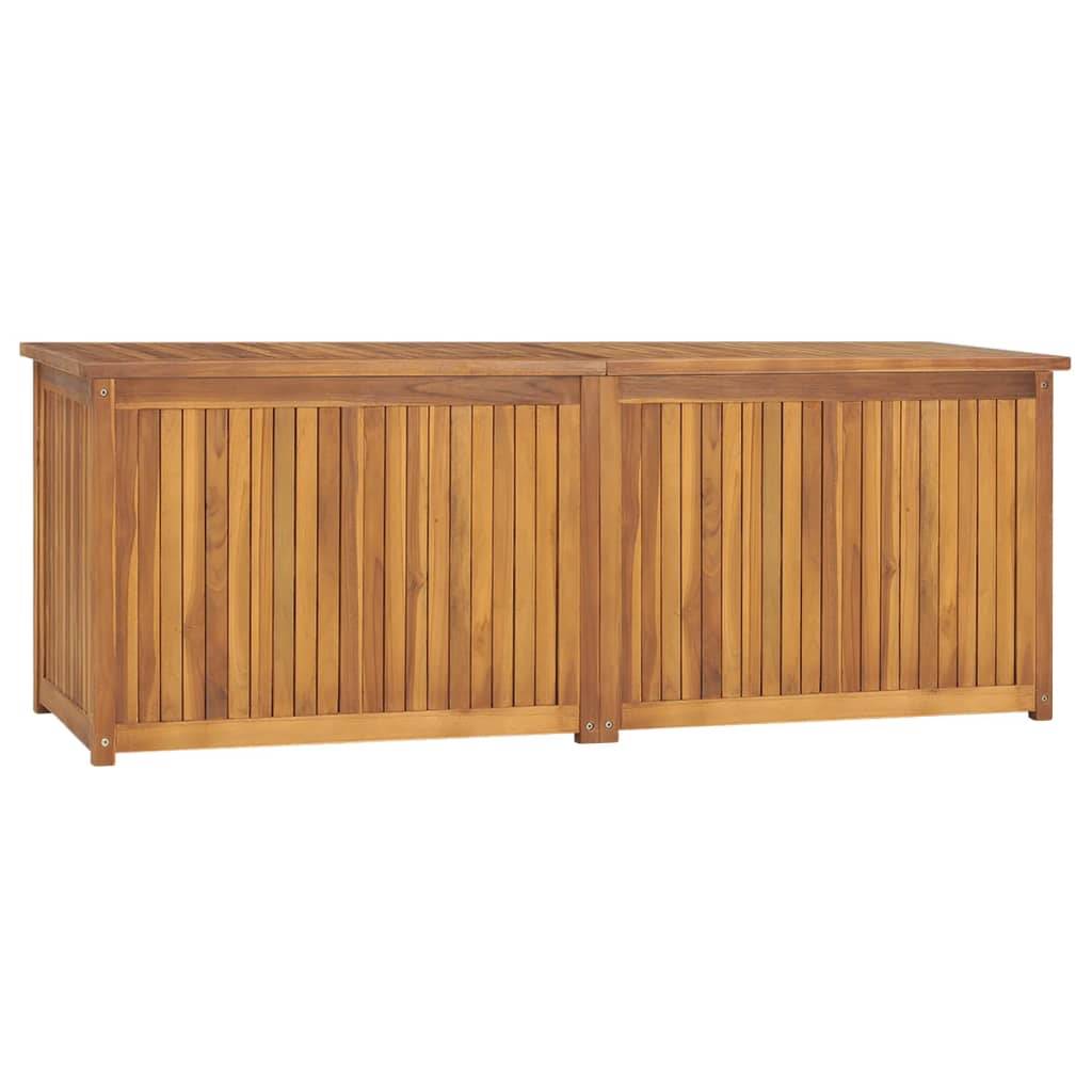 Helloshop26 - Boîte coffre de jardin 150 x 50 x 55 cm bois massif de teck - Imagen 1