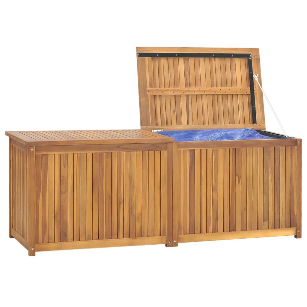 Helloshop26 - Boîte coffre de jardin 150 x 50 x 55 cm bois massif de teck - Imagen 5
