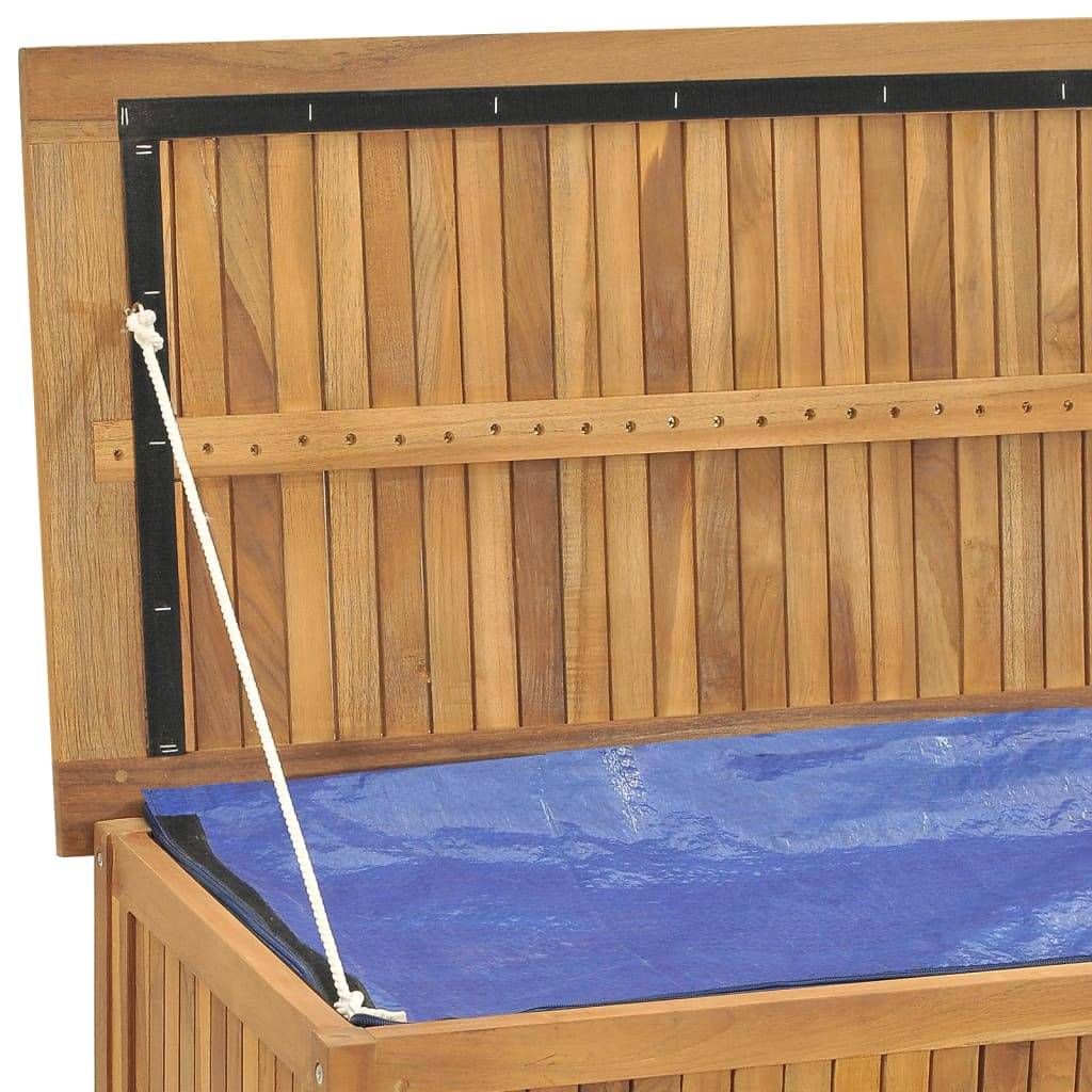 Helloshop26 - Boîte coffre de jardin 150 x 50 x 55 cm bois massif de teck - Imagen 9