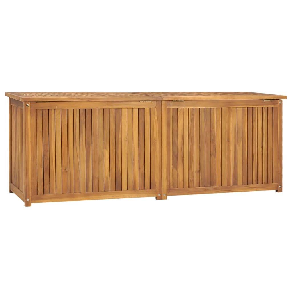 Helloshop26 - Boîte coffre de jardin 150 x 50 x 55 cm bois massif de teck - Imagen 3