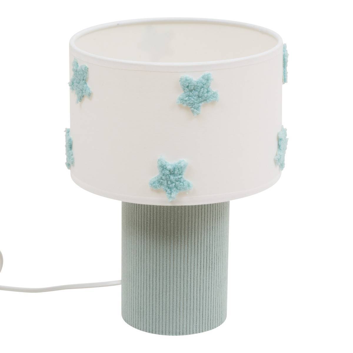 Atmosphera - Lampe Orta Secteur Vert et Blanc Etoiles de Mer 18,5x18,5x28 cm - Atmosphera Créateur d'intérieur - Image 2