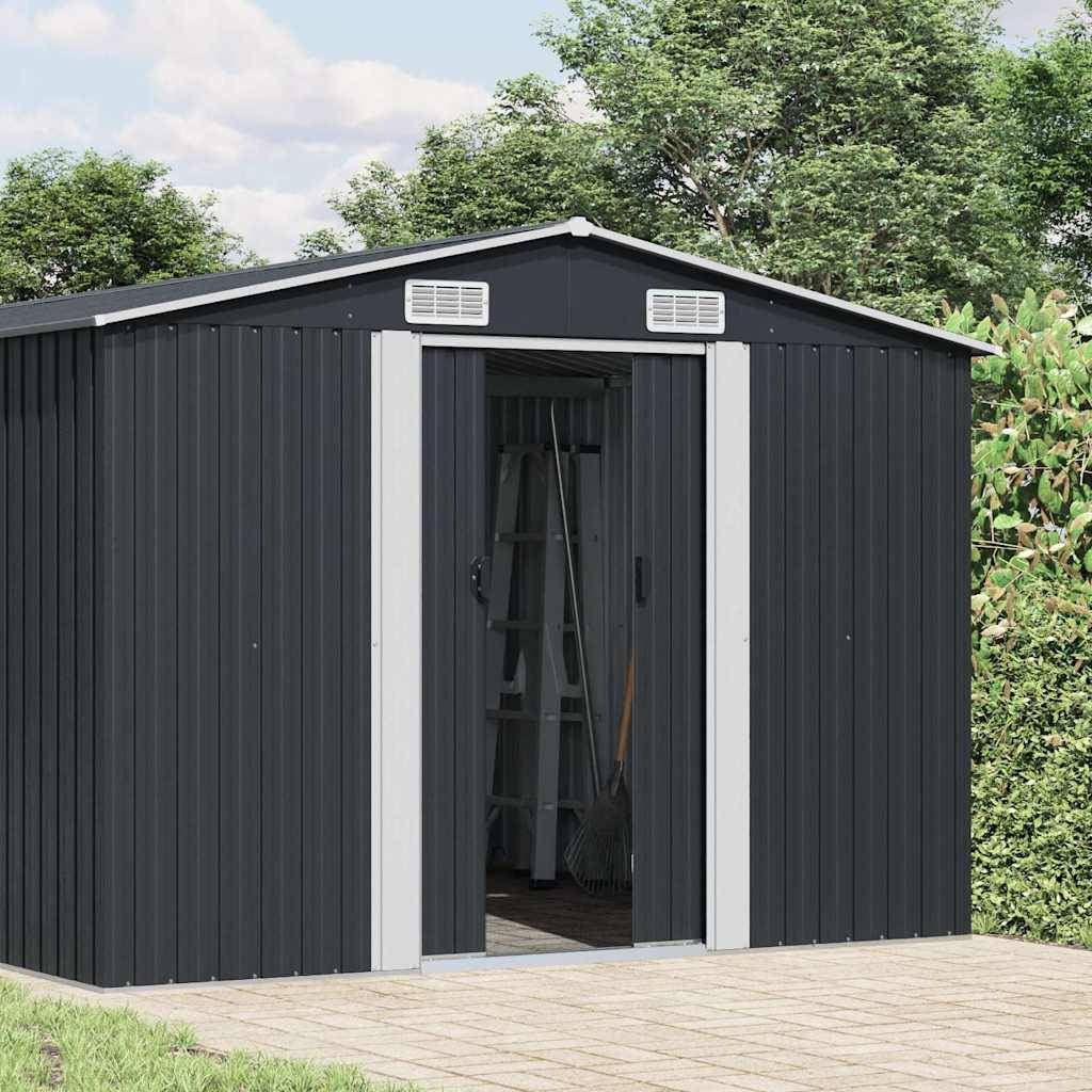 PANGIVO - Abri de jardin avec double porte coulissante - Acier galvanisé - 257x580x181 cm - Surface au sol 13,87m² - PANGIVO - Image 2