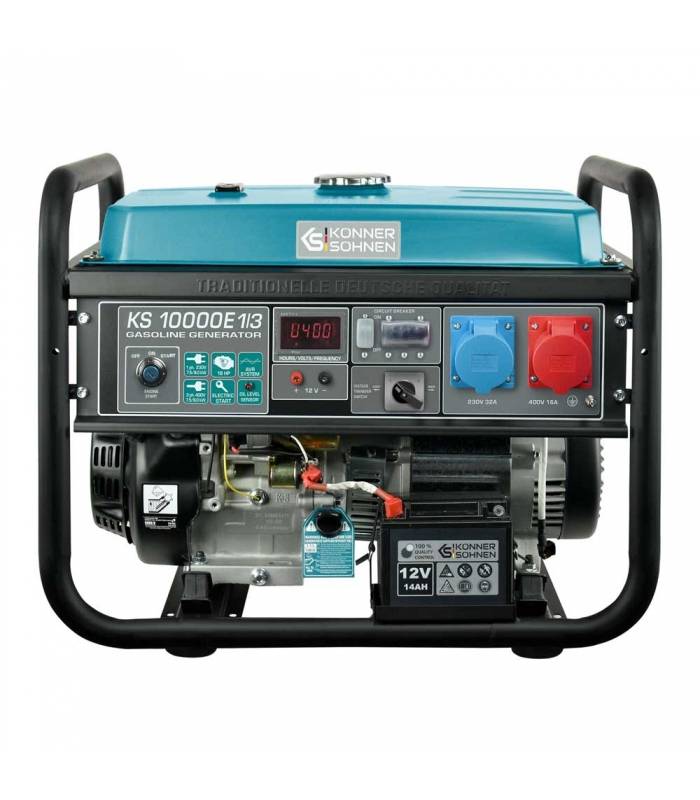 Générateur à essence mono et triphasé 8kw "Könner & Söhnen" KS 10000E 1/3