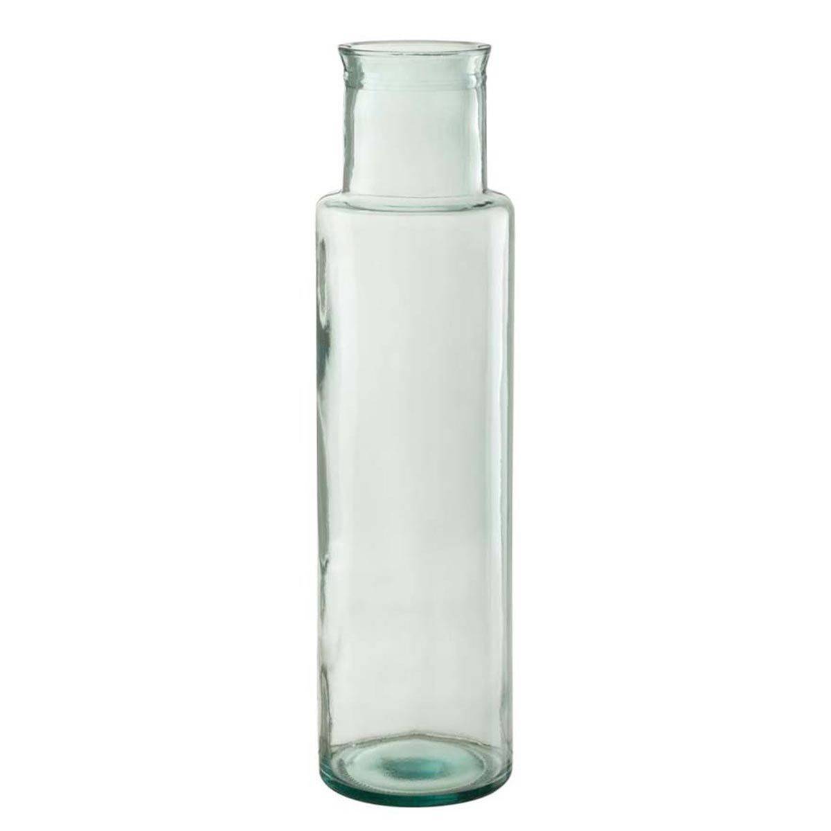 J-Line - Vase Cylindrique Déco "Recyclé" 55cm Transparent