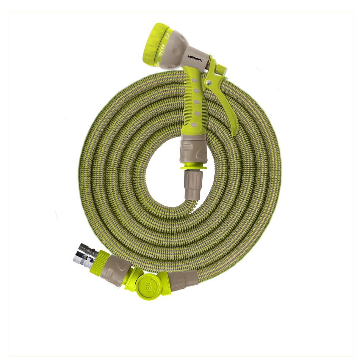 Jardibric - Jardibric - Tuyau Arrosage Extensible 15 m - Tuyau Arrosage Rétractable - Pistolet 7 Jets - Kit Arrosage Jardin - Imagen 1