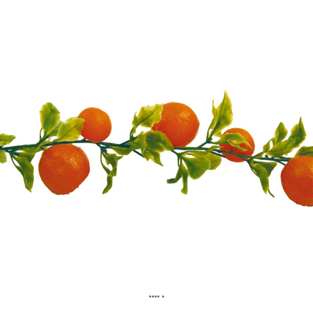 Artificielles - Guirlande de 20 oranges artificielles en Plastique soufflé L 2 m - Imagen 3