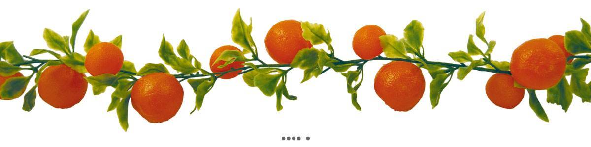 Artificielles - Guirlande de 20 oranges artificielles en Plastique soufflé L 2 m - Imagen 2