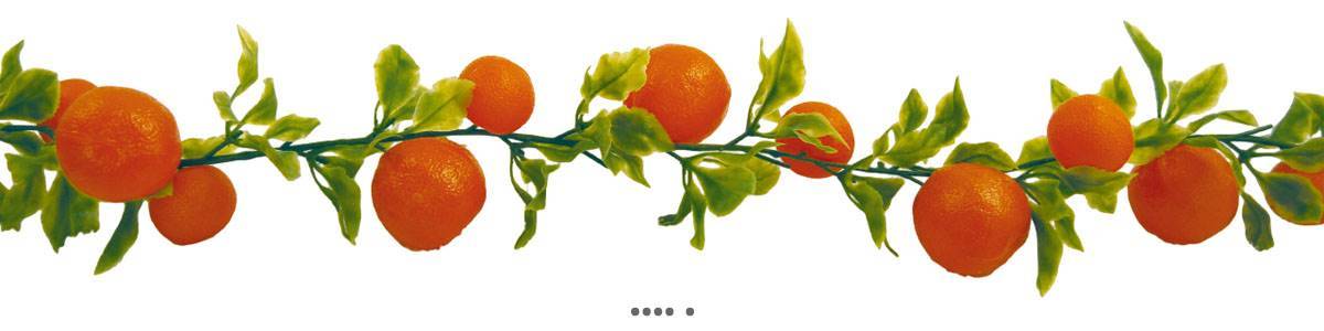 Artificielles - Guirlande de 20 oranges artificielles en Plastique soufflé L 2 m - Imagen 1