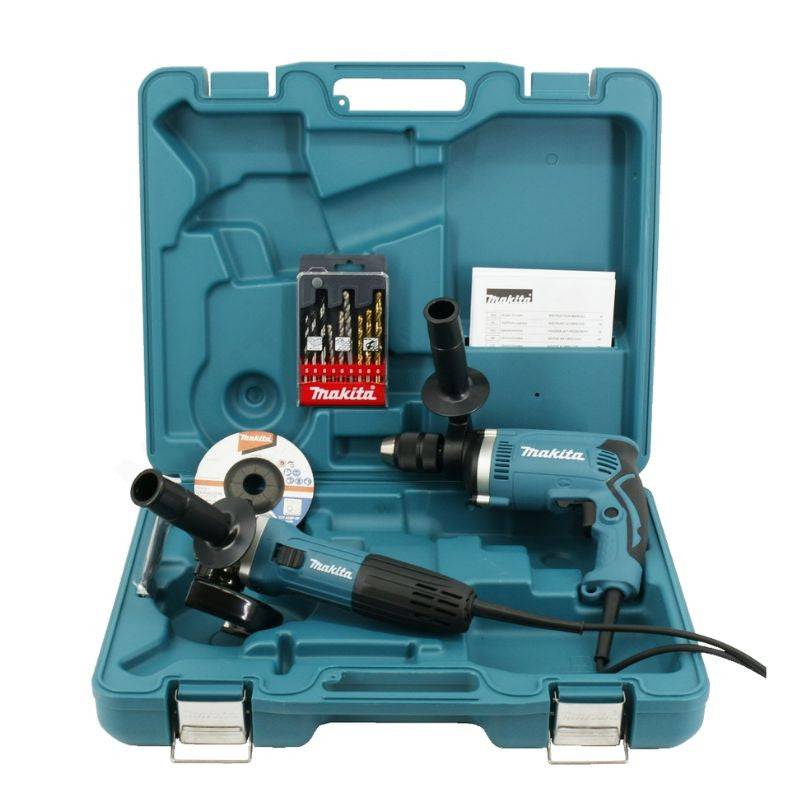 Makita - Pack Perceuse à percussion HP1631 (710W) + Meuleuse GA5030R (125mm) MAKITA DK0050X1 en coffret Makita - Imagen 5